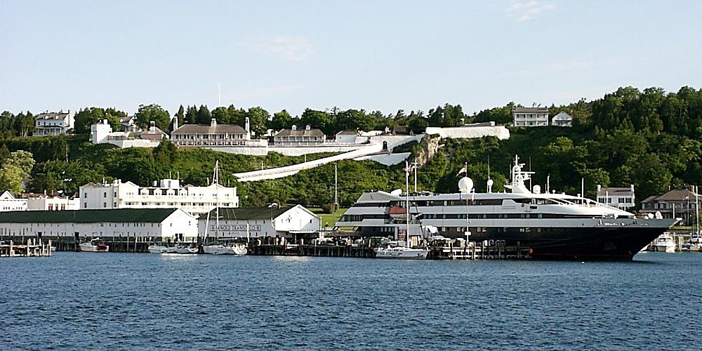 Le Levant Luxury Cruise Liner on Mackinac Island.