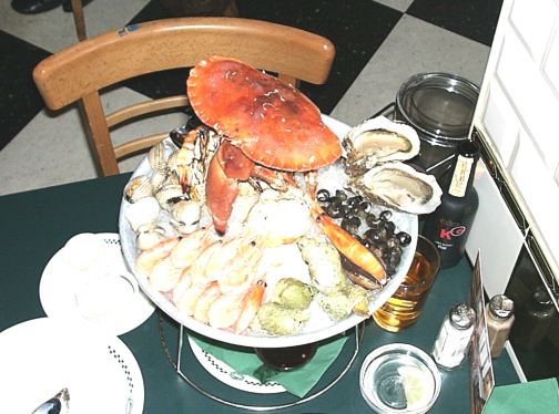 Fruits de Mer at Livebait's Caf Fish