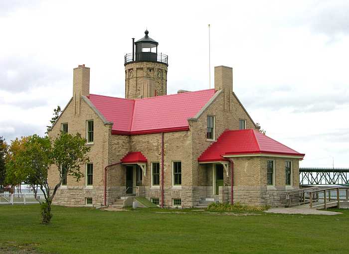Old Mackinac Point Light (1892) - Mackinaw City near foot of the Mackinac Bridge