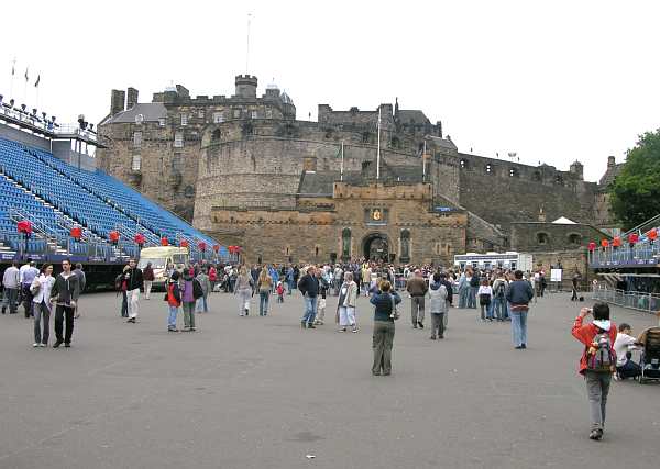 Setting up for the Military Tattoo