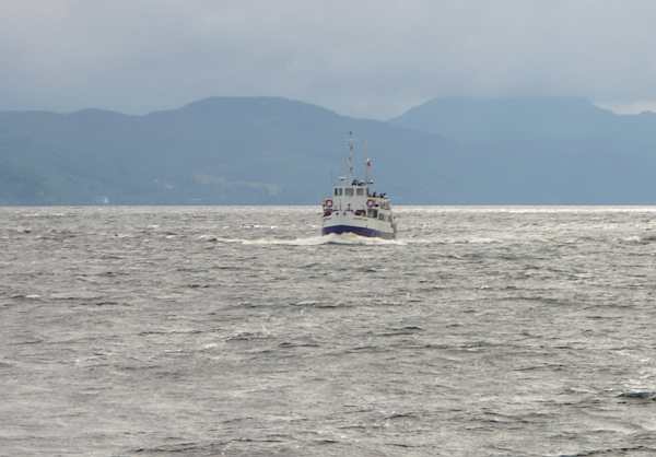 Ferry on Loch Ness.