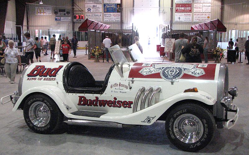 Budweise car and Clydesdales