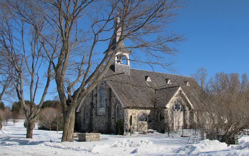 Little Stone Church on Mackinac Island, Michiga