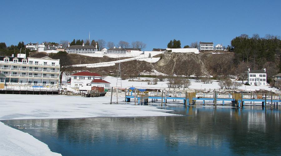 Fort Mackinac in winter - Mackinac Island