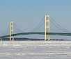 Mackinaw City in winter