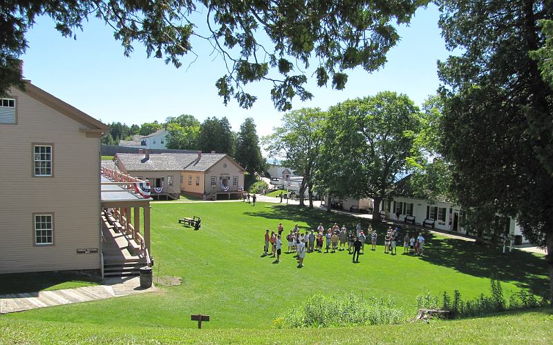 Fort Mackinac parade ground - Mackinac Island, Michigan