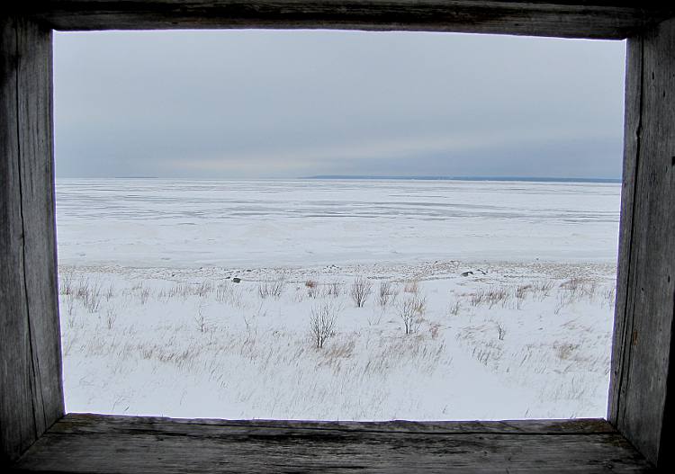 Frozen Straits of Mackinac