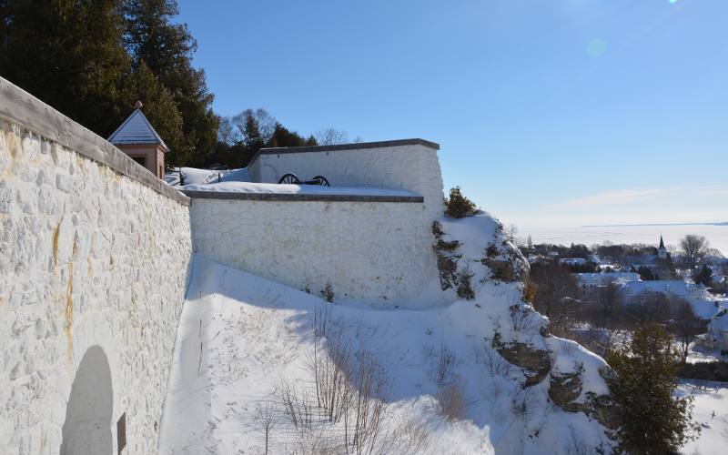 Fort Mackinac gun platform - Mackinac Island, Michigan