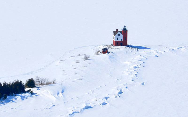 Round Island Lighthouse - Great Lakes, Michigan