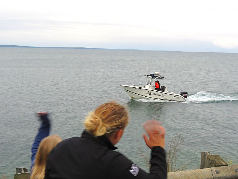 Sheriff noat providing security for the 2017 Mackinac Bridge Walk