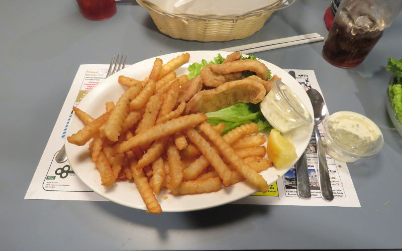 Fried perch at Holiday Kitchen in Iron Mountain, Michigan