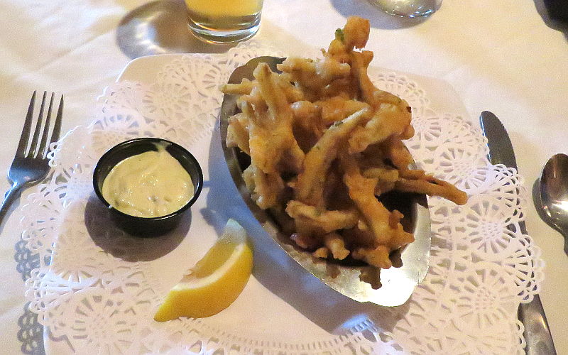 Fried smelt at Chippewa Room at Audie's Restaurant