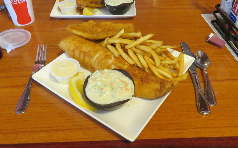 whitefish and perch at Timber Charlies Family Restaurant
