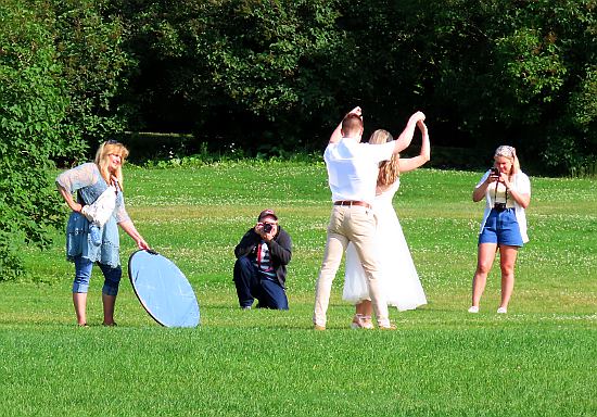 Early morning photo shoot in Father Marquette Park on Mackinac Island