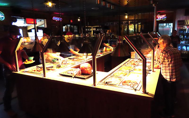 Buffet at Toot-Toot Family Restaurant and Lounge