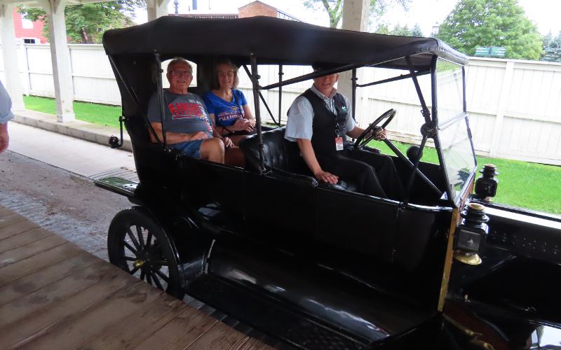 Model T Ford ride at Greenfield Village in Dearborn, Michigan