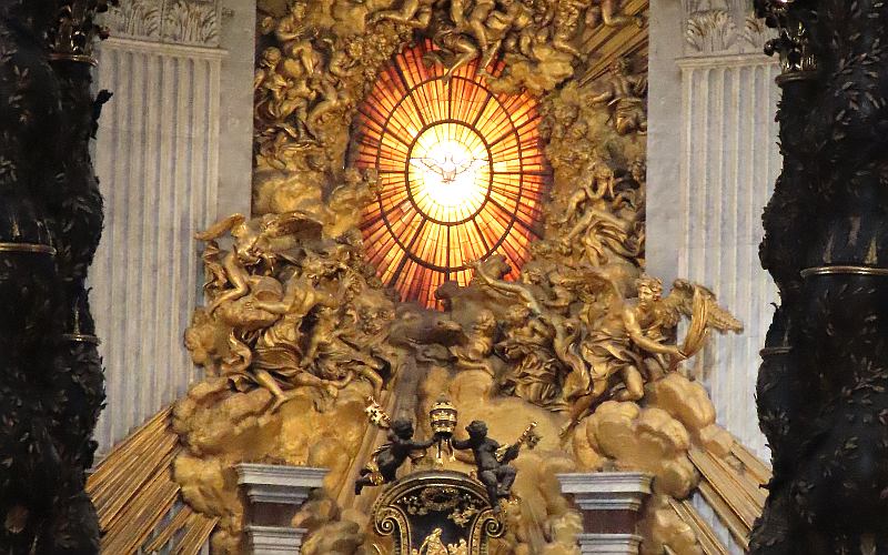 Chair of Saint Peter altar - St. Peter's Basilica