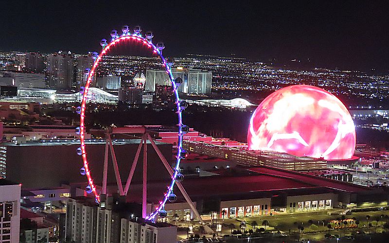 High Roller and Sphere - Las Vegas, Nevada