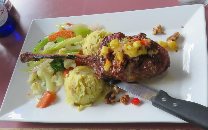 Tomahawk Pork Chop - Kingston Kitchen on Mackinac Island