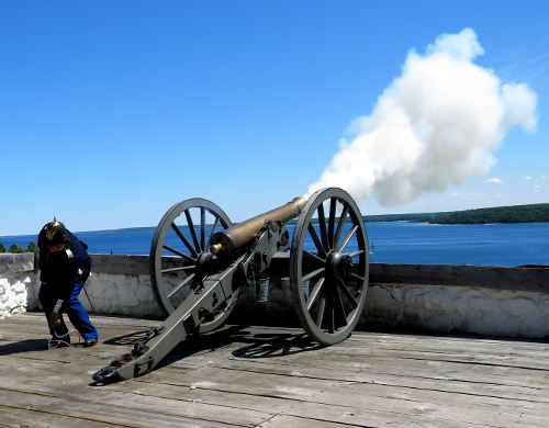Fort Mackinac Canno Firing