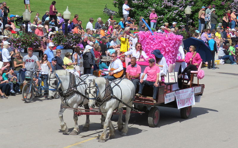 Pink Pony Float Lilac Parade