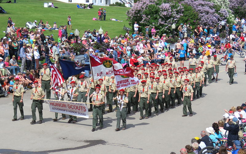 Governors Honor Guard - Mackinac Island Lilac Festival Parade