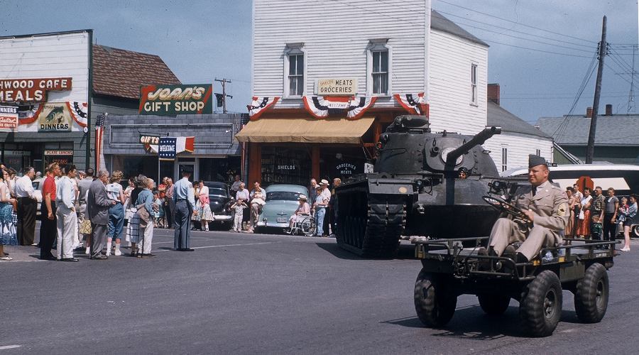 Mackinaw City parade 1958