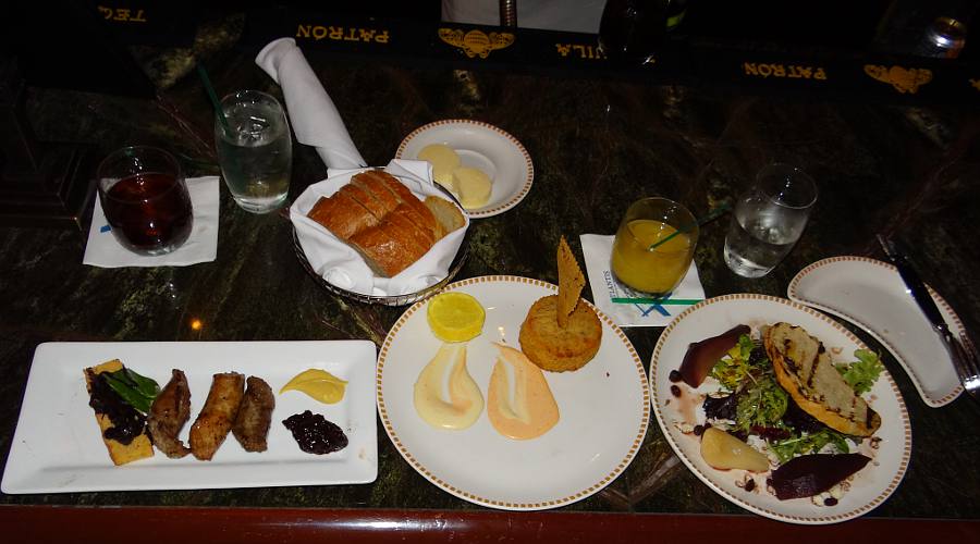 appetisers at the Seafire Steakhouse