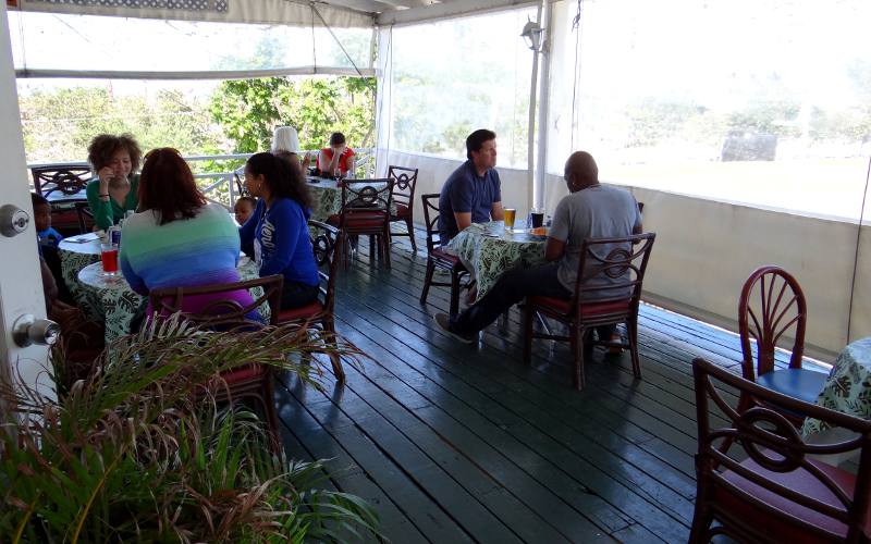 Bahamas Cricket Club dinning deck