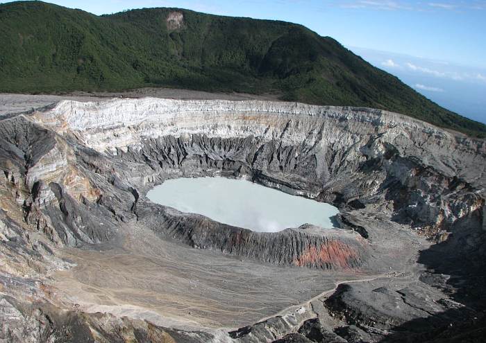 Poas Volcano National Park crater