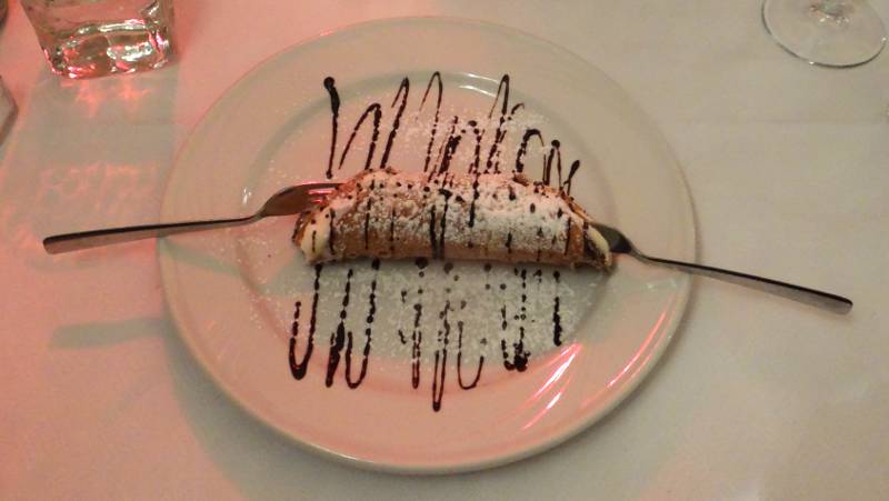 cannoli at Ristorante A Beccafico