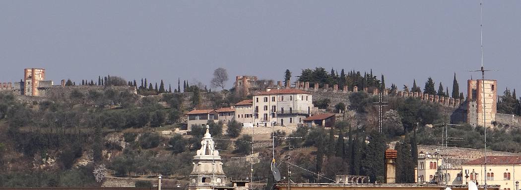 Verona wall on hill