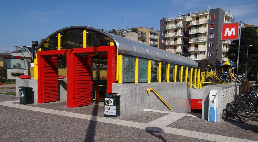 Affori Centro Metro stop - Milano, Italy