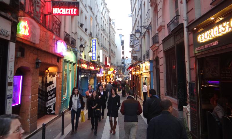 Latin Quarter pedestrian street - Paris, France
