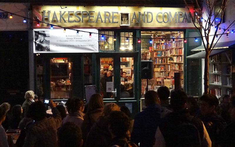Reading at Shakespeare and Company in Paris