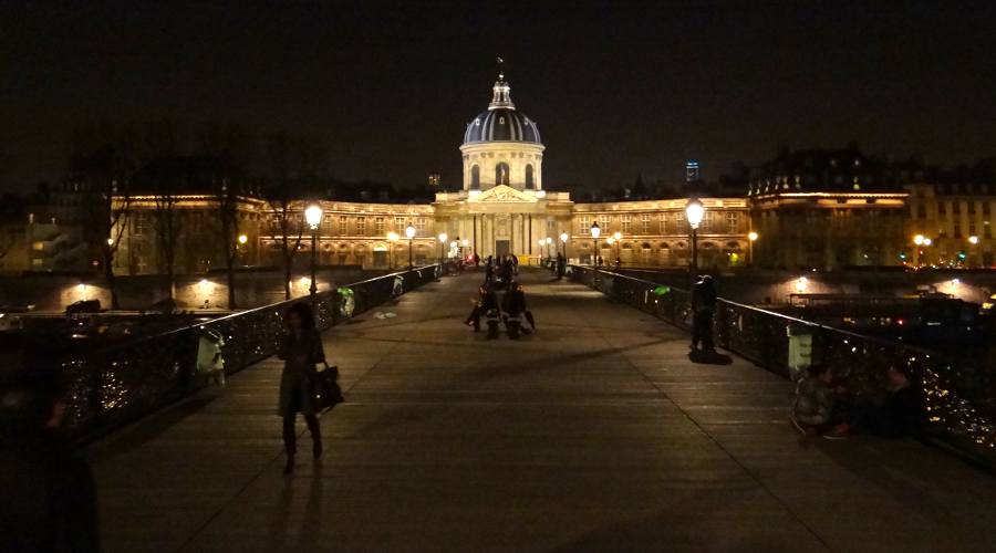 Pont des Arts bridge and the Institut de France