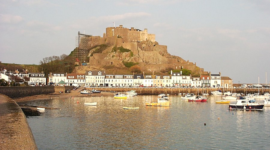 Gorey Castle on the island of Jersey