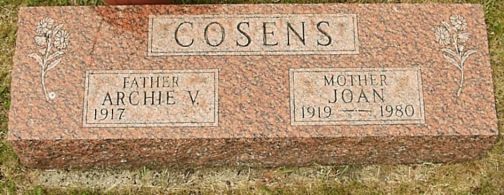 Archie V. Cosens, Joan Cosens