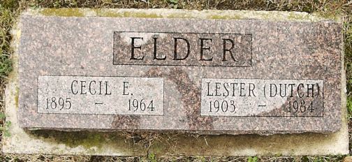 Cecil E. Elder, Lester Dutch Elder