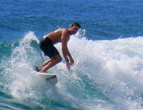 Kapa'a Beach Surfer