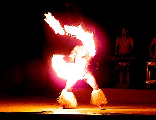 Fire Dance at the Smith Family Luau