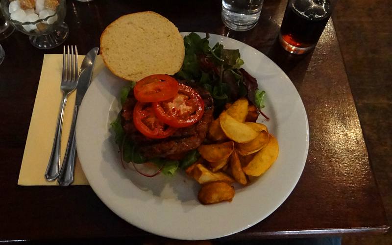 Larder Restaurant lamb burger - Dublin, Ireland
