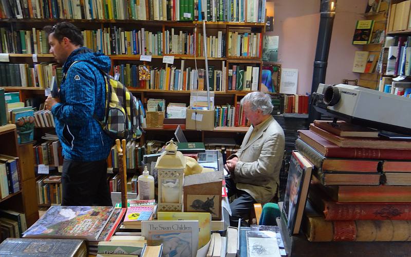 Michael Slavin in the Old Book Shop in Tara