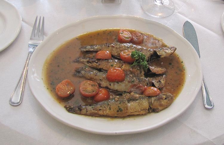 sardines at Frascati Restaurant