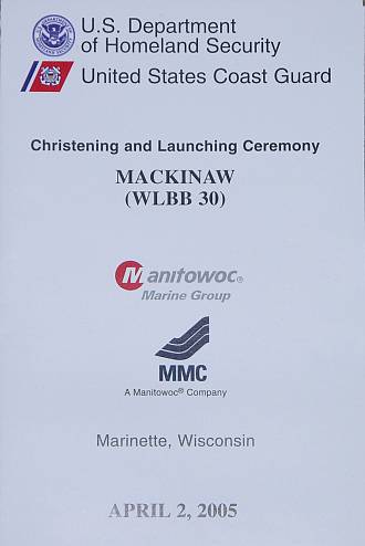 Program for Mackinaw Christening and Launching