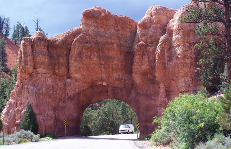 Red Canyon Utah highway tunnel