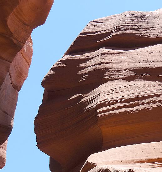 George Washington rock formation in Lower Antelope Canyon