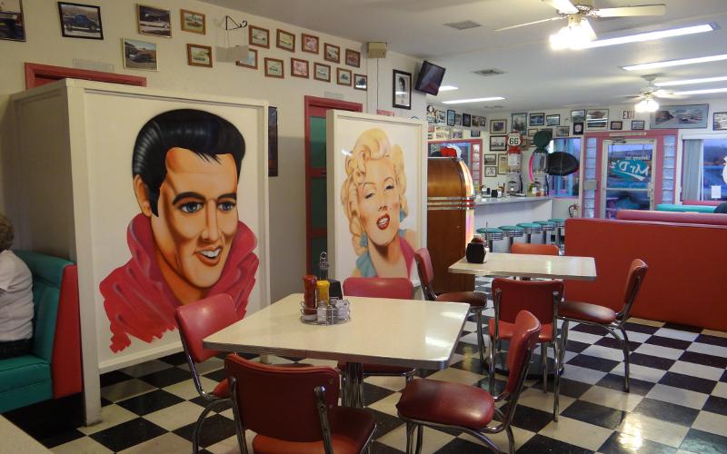 Dining room at Mr. D'z Route 66 Diner